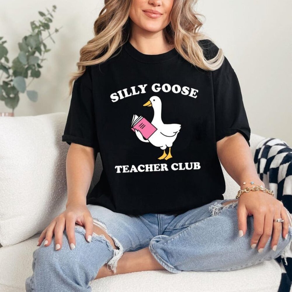 Silly Goose Teacher Comfort Colors Shirt, Silly Goose Shirt, Teacher Shirt